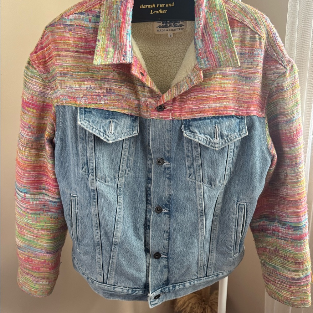 Colorful Denim Jean Jacket